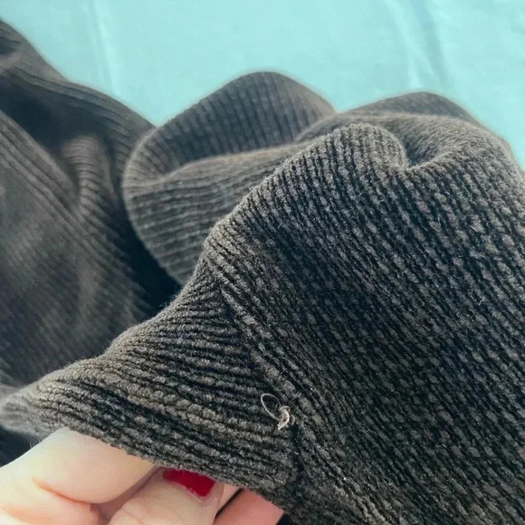 VTG 90s BLOOMINGDALES Brown tunic chenille pull over Turtleneck|S old money - Picture 11 of 11